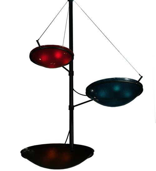 103" Wide Metro Fusion The Third Dimension 3 Arm Glass Chandelier - Elite Lumina