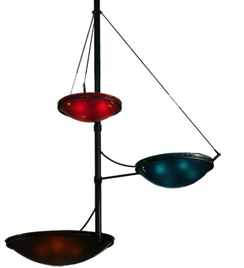 103" Wide Metro Fusion The Third Dimension 3 Arm Glass Chandelier - Elite Lumina