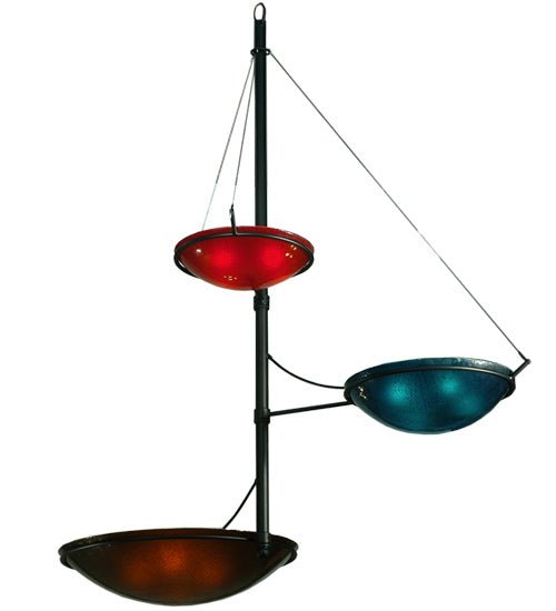 103" Wide Metro Fusion The Third Dimension 3 Arm Glass Chandelier - Elite Lumina