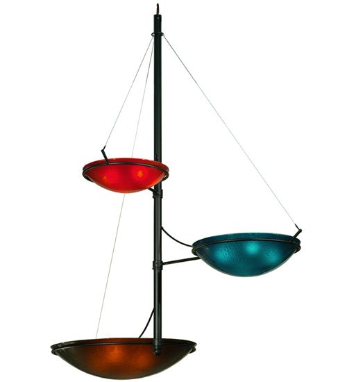 103" Wide Metro Fusion The Third Dimension 3 Arm Glass Chandelier - Elite Lumina