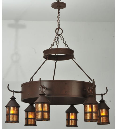 48" Wide Aberdeen 6 Light Chandelier - Elite Lumina