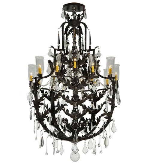 48"W French Baroque 16 LT Chandelier - Elite Lumina