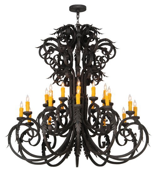 50"W Serratina 24 LT Chandelier - Elite Lumina