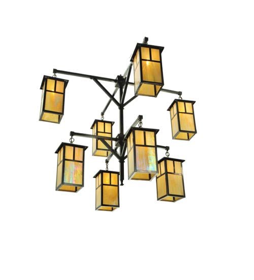 52"W Hyde Park T Mission 2 Tier Chandelier - Elite Lumina