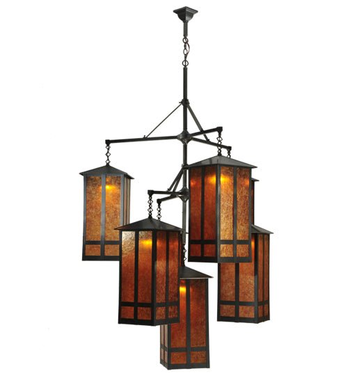 58"W Church Street 7 LT Chandelier - Elite Lumina