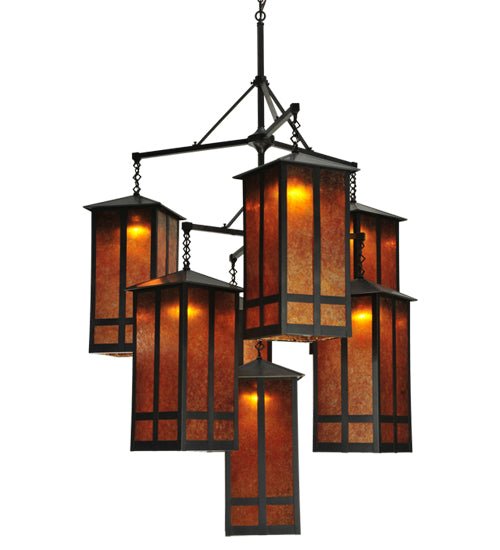 58"W Church Street 7 LT Chandelier - Elite Lumina