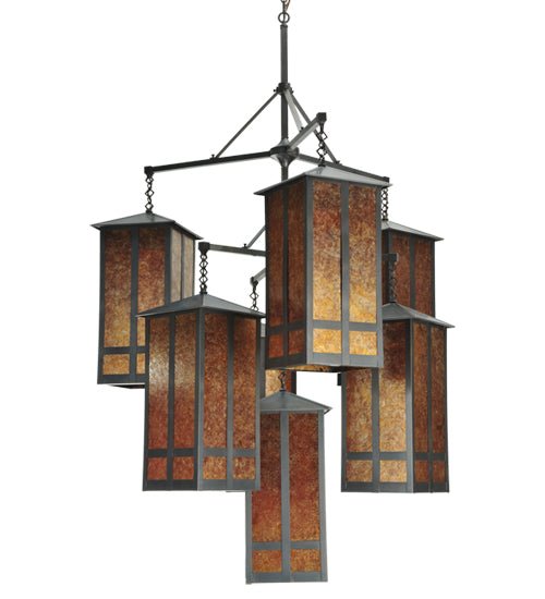 58"W Church Street 7 LT Chandelier - Elite Lumina