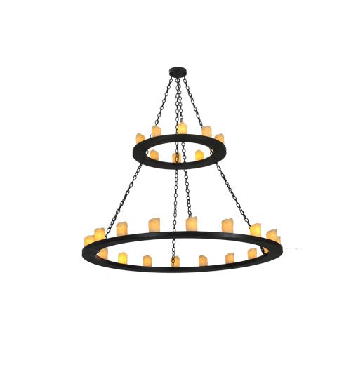 60"W Loxley 28 LT Two Tier Chandelier - Elite Lumina