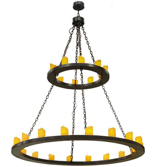 60"W Loxley 28 LT Two Tier Chandelier - Elite Lumina