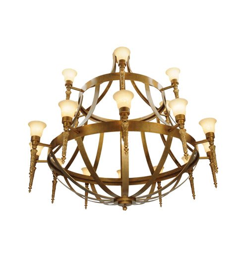 72"W Lubovich 18 LT Two Tier Chandelier - Elite Lumina