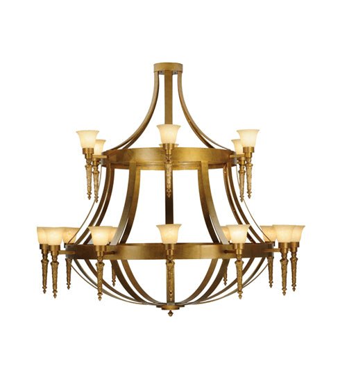 72"W Lubovich 18 LT Two Tier Chandelier - Elite Lumina