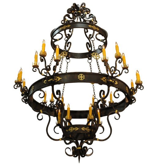 72"W Santino 24 LT Chandelier - Elite Lumina