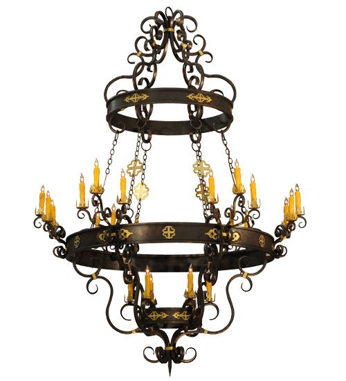 72"W Santino 24 LT Chandelier - Elite Lumina