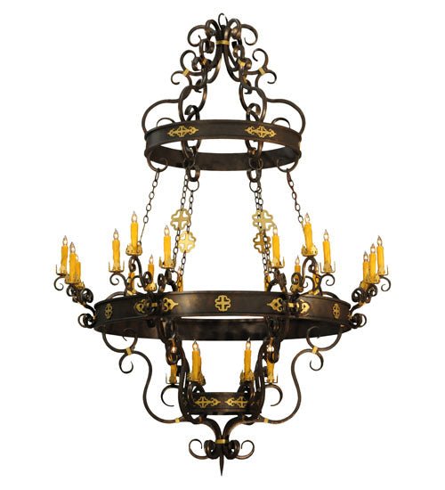 72"W Santino 24 LT Chandelier - Elite Lumina