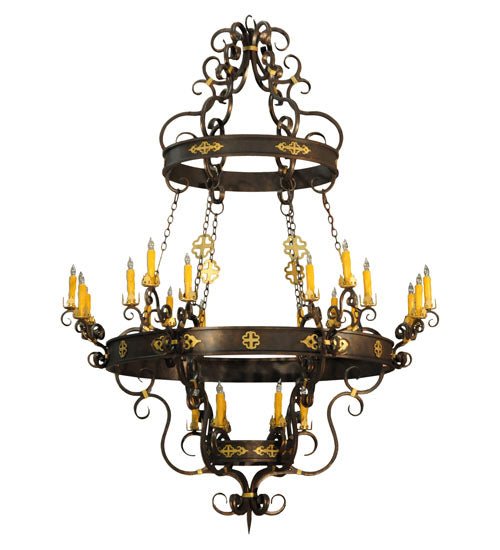 72"W Santino 24 LT Chandelier - Elite Lumina