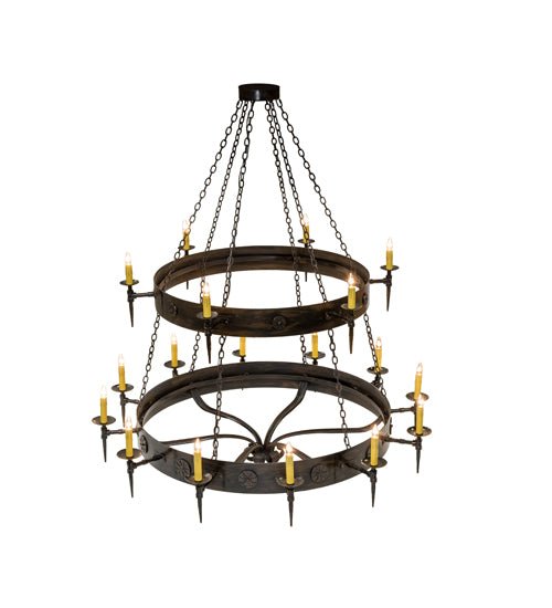 72"W Warwick 18 LT Two Tier Chandelier - Elite Lumina