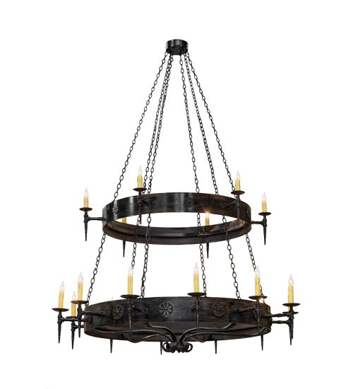 72"W Warwick 18 LT Two Tier Chandelier - Elite Lumina