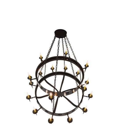 72"W Warwick 18 LT Two Tier Chandelier - Elite Lumina