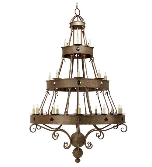 78" Wide Avila 24 Light Three Tier Chandelier - Elite Lumina