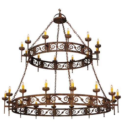 83"W Majella 2 Tier Chandelier - Elite Lumina