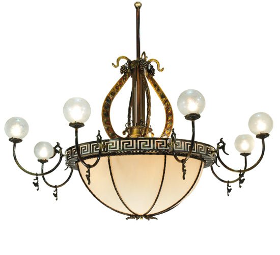 96" Wide Lyre 8 Arm Chandelier - Elite Lumina