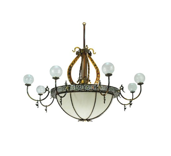 96" Wide Lyre 8 Arm Chandelier - Elite Lumina