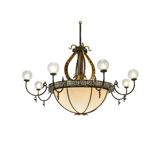 96" Wide Lyre 8 Arm Chandelier - Elite Lumina