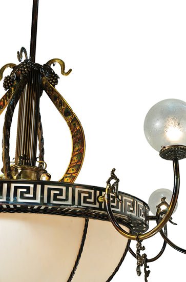 96" Wide Lyre 8 Arm Chandelier - Elite Lumina