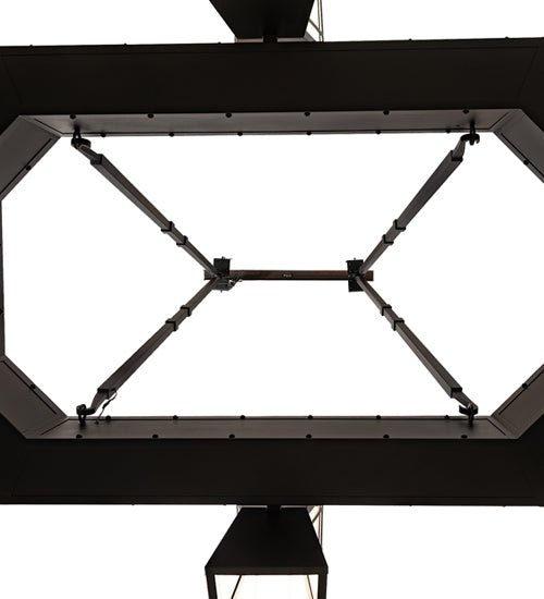 96"L Cortland 6 LT Oblong Chandelier - Elite Lumina